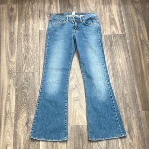 Lucky Brand Sweet N’ Low Blue Flare Wide Leg Jeans